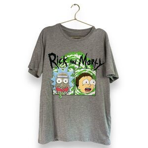 Rick and Morty Womans LargeGraphic Tee Pixel Art Adult Swim Cartoon T-Shirt 0136